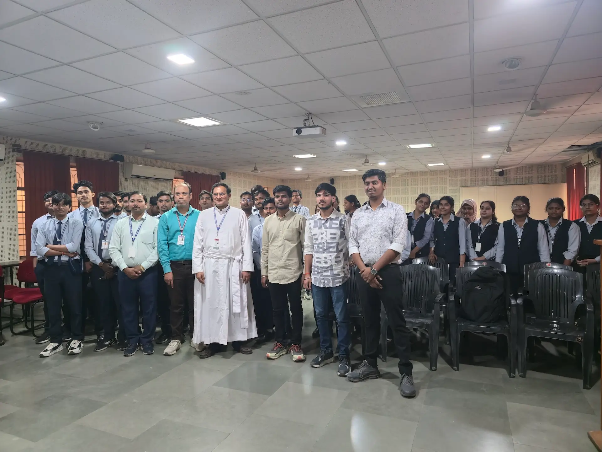 Cloudemy Edge technical seminar at a college campus in Uttar Pradesh